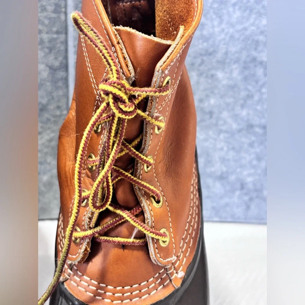 L.L. Bean Men's Tan and Black Waterproof Boots